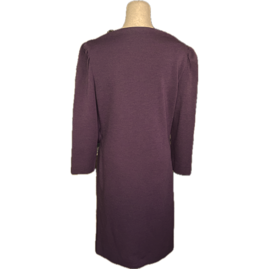 Vintage Lanvin Purple Sheath Dress