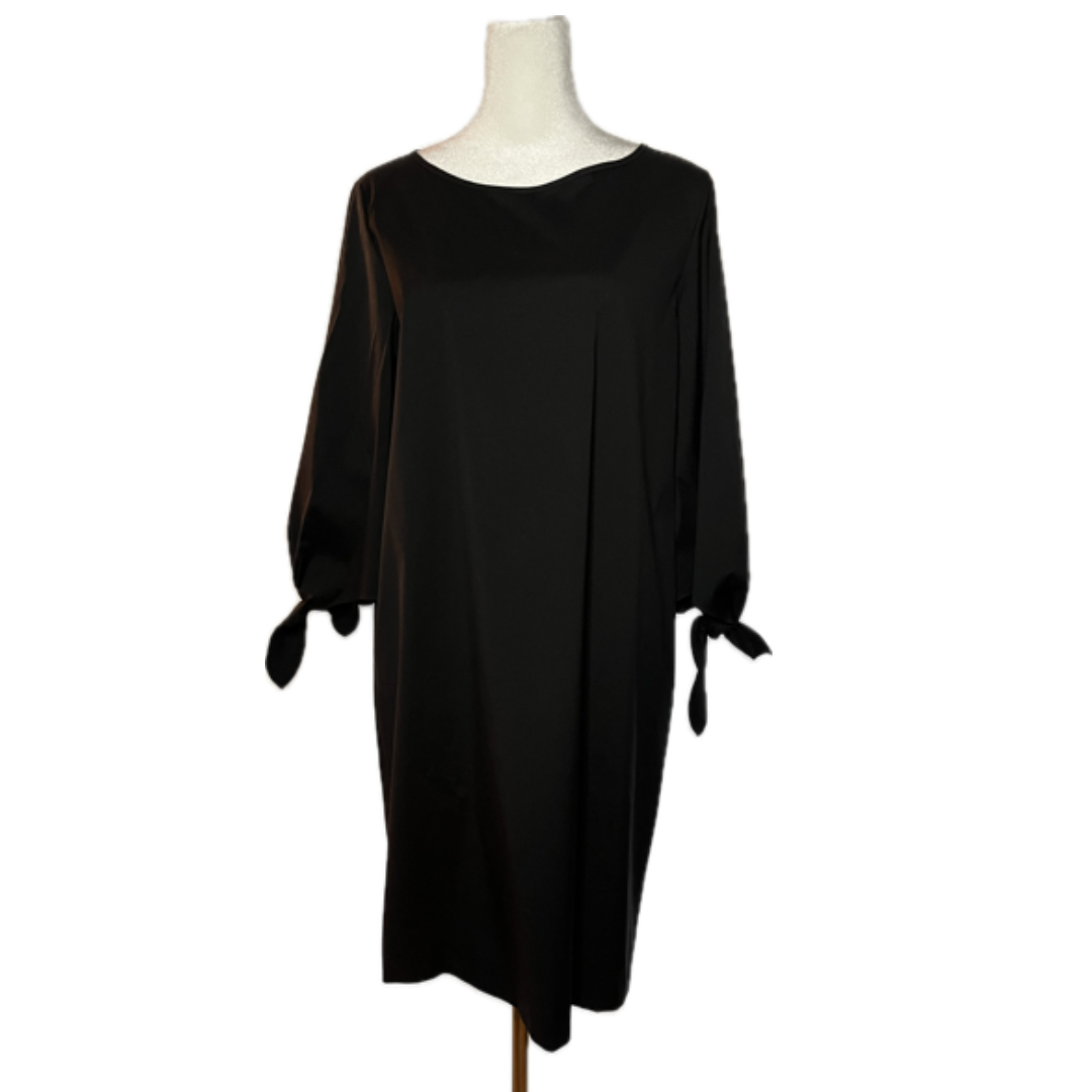 Lafayette 148 3/4 Sleeve Black Shift Dress