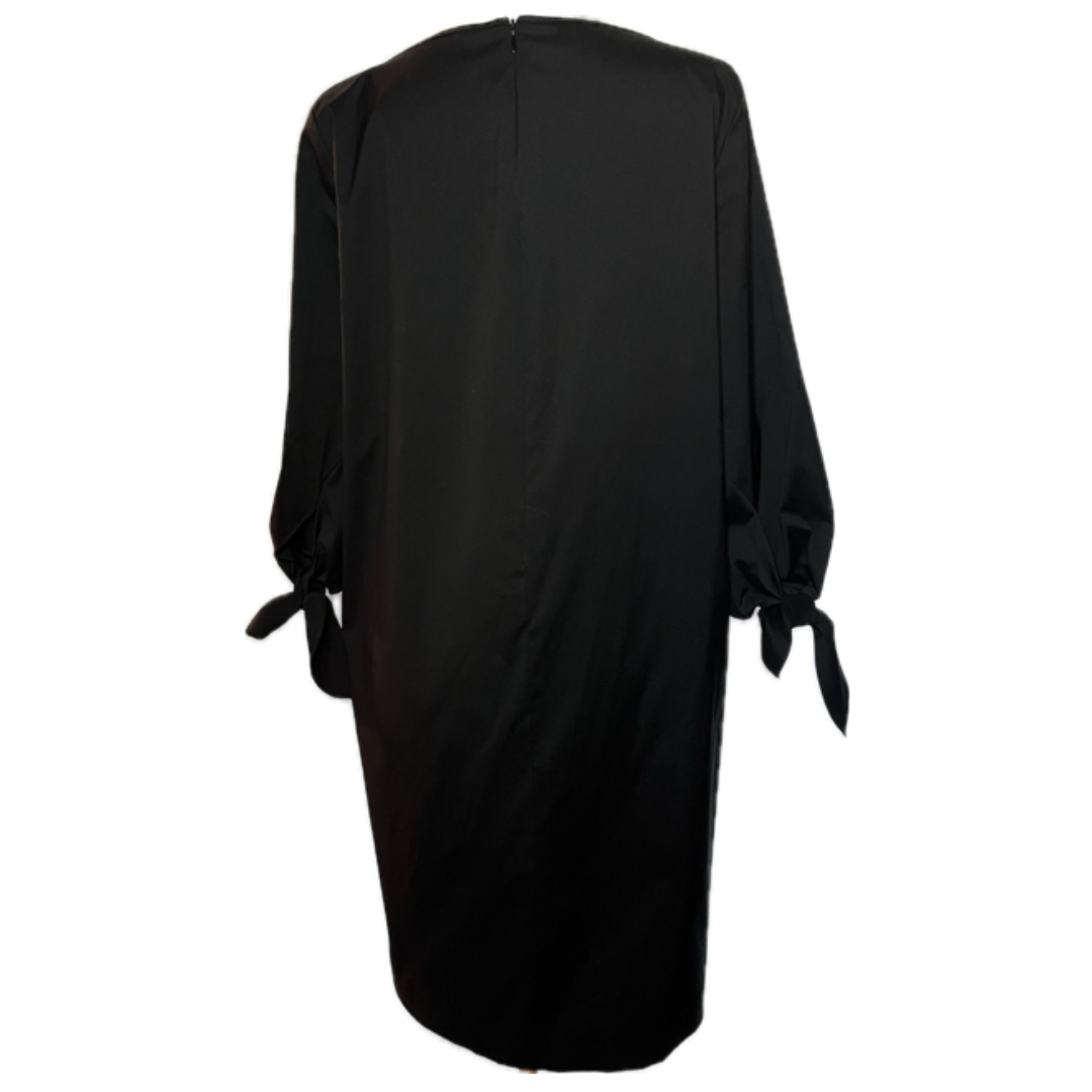 Lafayette 148 3/4 Sleeve Black Shift Dress