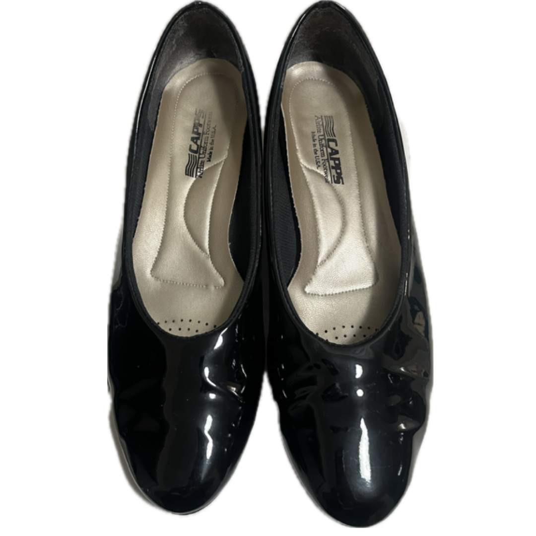 Capps Black Patent Pumps