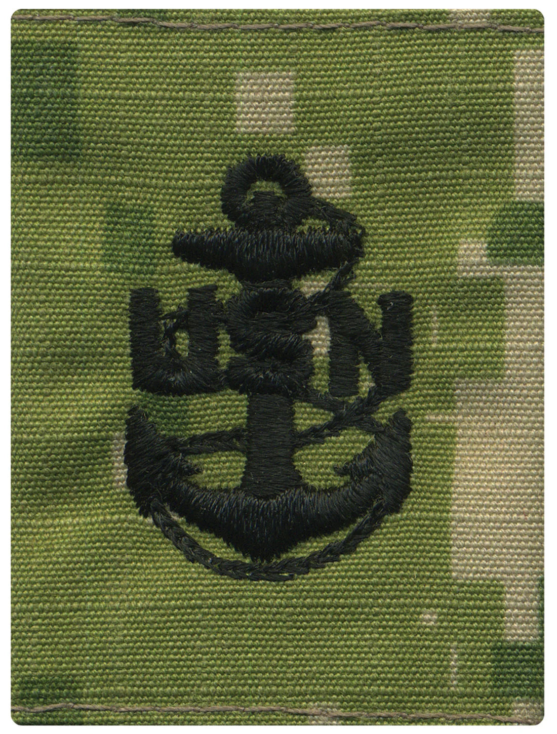 US Navy NWU III Parka Tab Device - E7 Chief Petty Officer