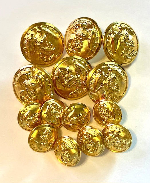 USMC Set of Dress Blues Gold Buttons