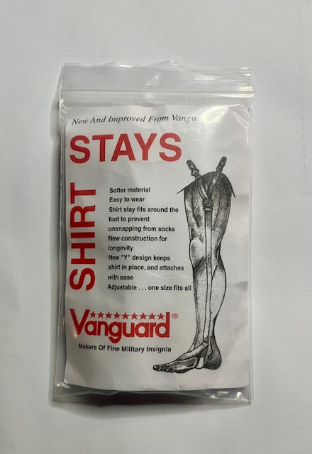 Shirt Stays - White with Stirrup