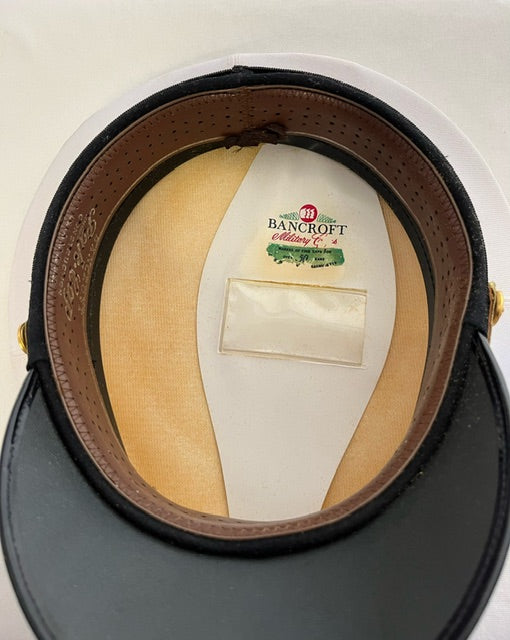 Vintage - US NAVY White Admiral's Cap