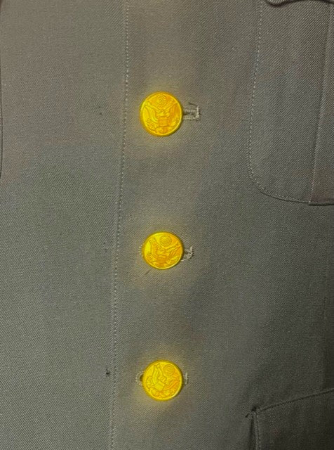 VINTAGE US ARMY Male Green Coat