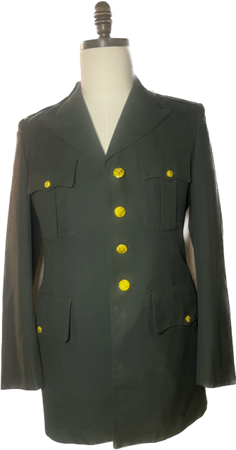 VINTAGE US ARMY Male Green Coat