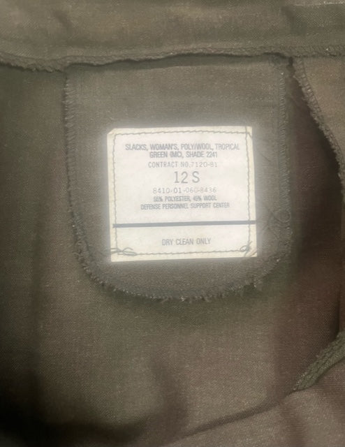 VINTAGE - USMC Female Green Service Trousers