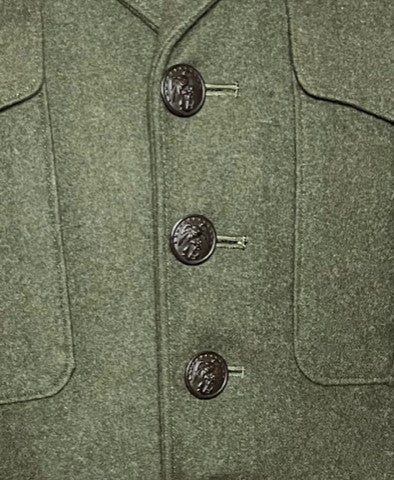 VINTAGE - USMC Officer Male Green Service Coat