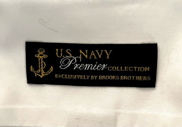 US NAVY Male Officer/CPO White Dress Shirt