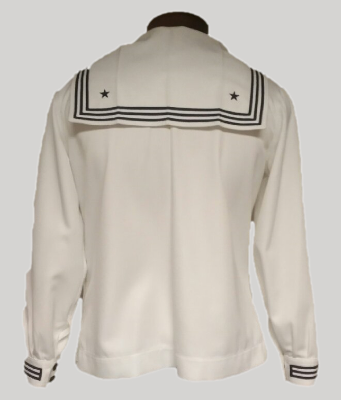 US NAVY Female White Dress Jumper Top