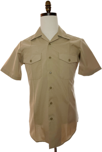 US NAVY Men's Service Uniform Khaki Shirt
