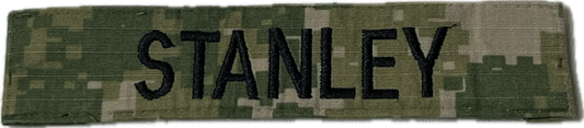 Assorted US NAVY Digital Woodland Camouflage Name Tapes