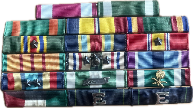 Assorted Ribbons and Ribbon Mounts – Second Tour Uniforms