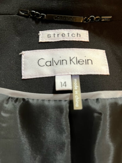 Calvin Klein Black Stretch Blazer