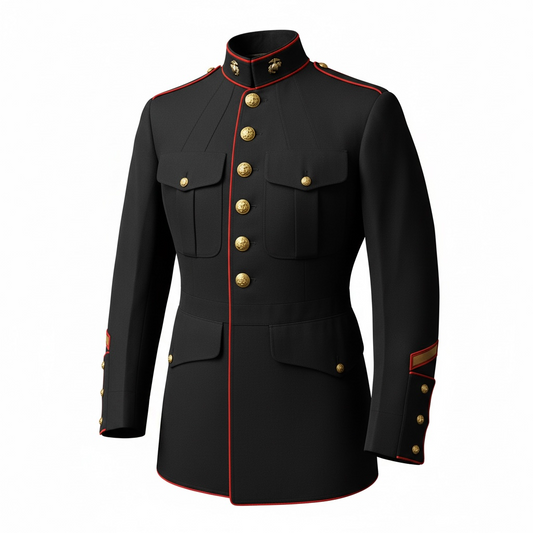 USMC Male Enlisted Dress Blue Coat - No Chevrons