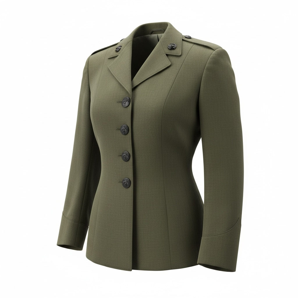 USMC Female Green Service Coat - Corporal