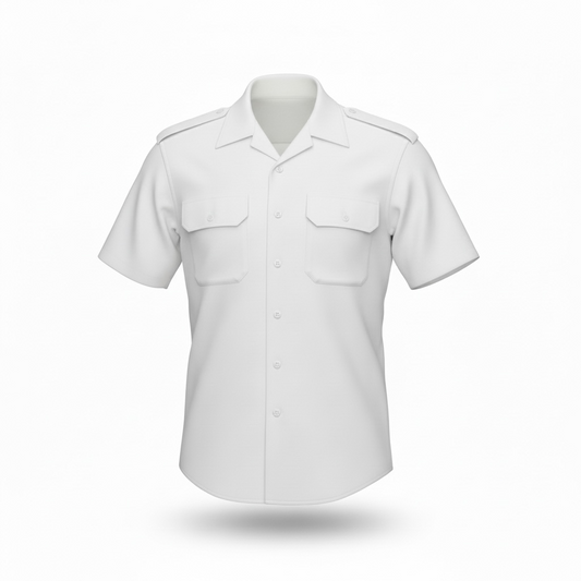 FAIR - US Army Men's Short Sleeve White Shirt