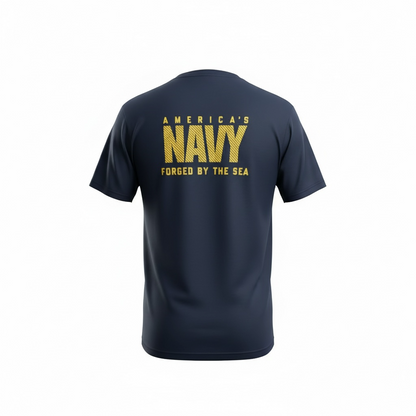 US NAVY Forged By The Sea High Performance PT T-Shirt