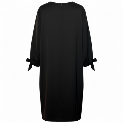 Lafayette 148 3/4 Sleeve Black Shift Dress