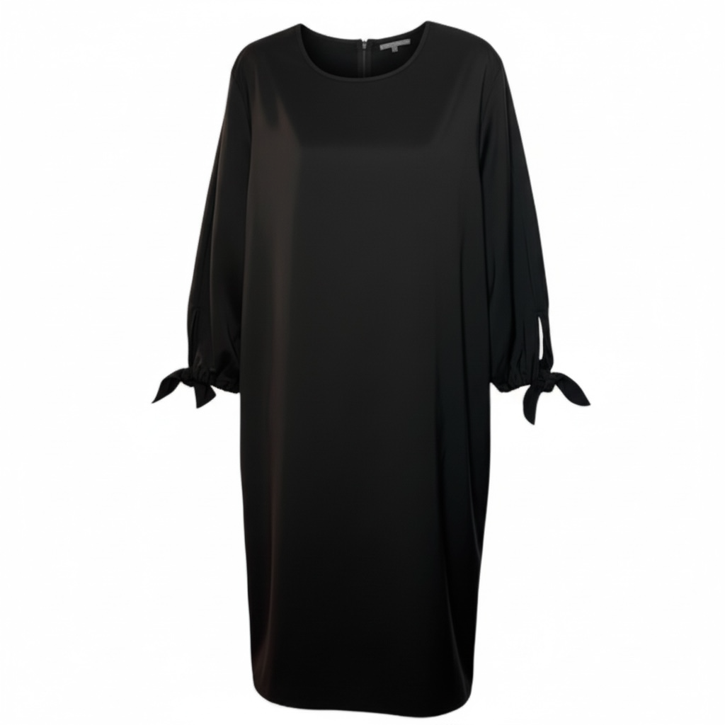 Lafayette 148 3/4 Sleeve Black Shift Dress