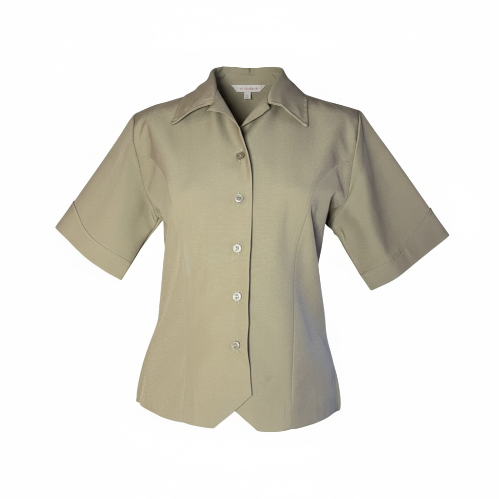 USMC Female Short Sleeve Khaki Shirt - Private First Class