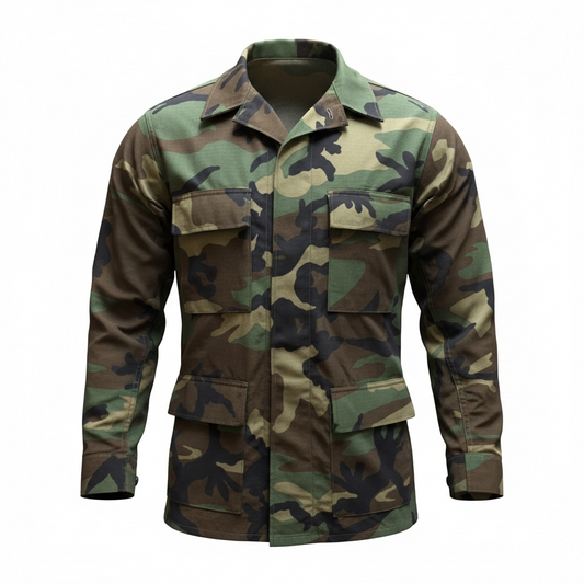 US ARMY Men's Hot Weather OCP Uniform Blouse Woodland Camouflage