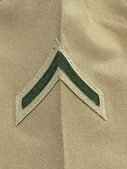 USMC Female Short Sleeve Khaki Shirt - Private First Class