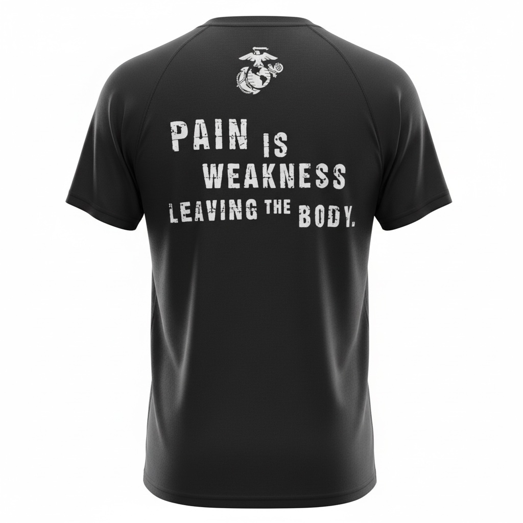 USMC - Pain is Weakness Leaving the Body T-Shirt