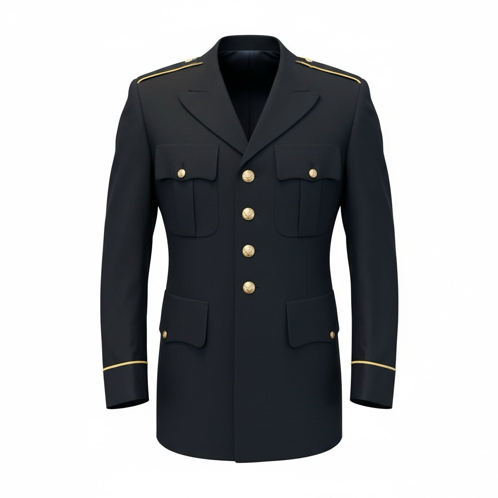 US Army Enlisted Male ASU Blue Coat