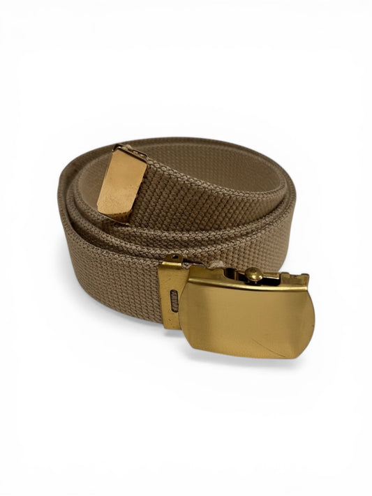 FAIR - US NAVY Male Khaki Cotton Belt w/Buckle