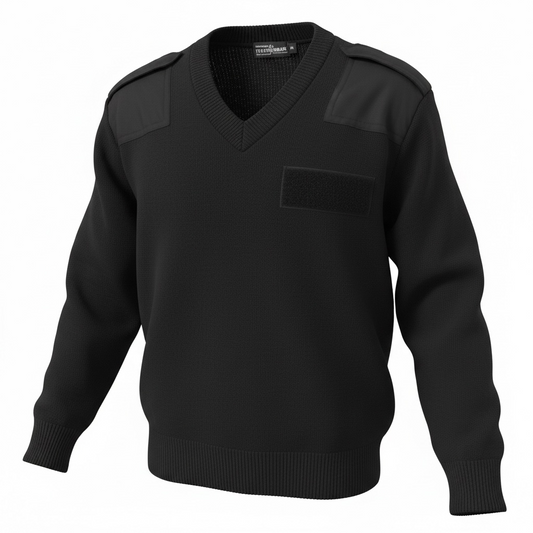 US NAVY Black V-Neck Pullover Sweater