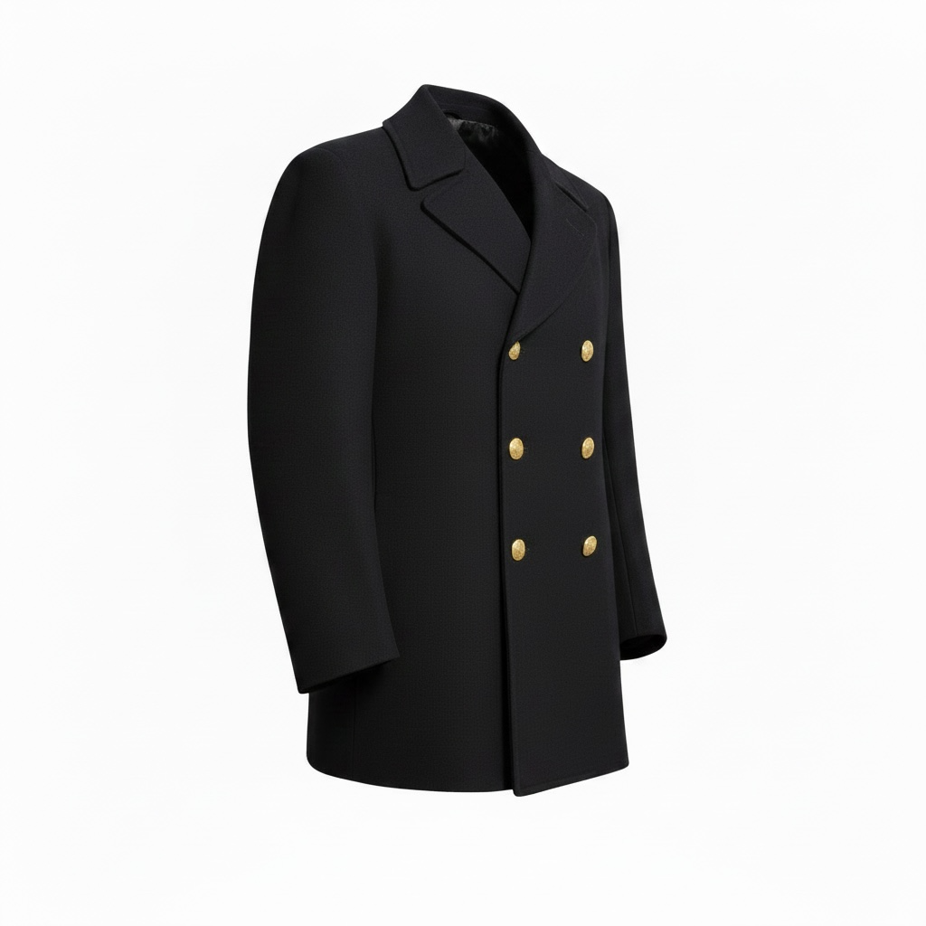US NAVY Men's Officer/CPO Reefer Peacoat