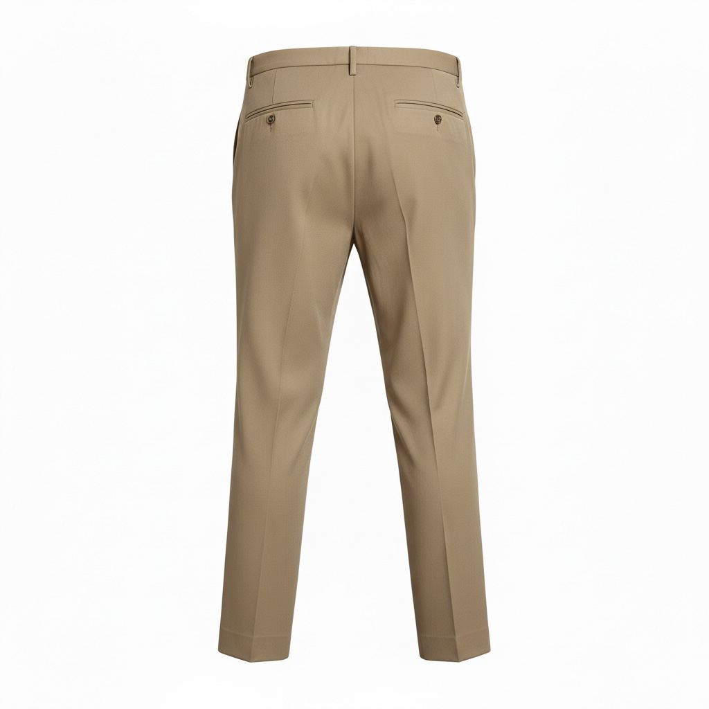VINTAGE - US NAVY Male Khaki Trousers Poly/Wool