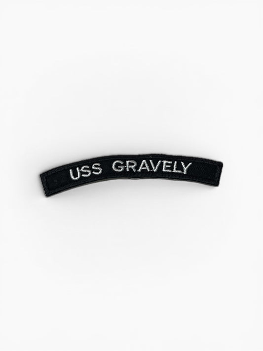 US NAVY UIM Rocker: USS GRAVELY