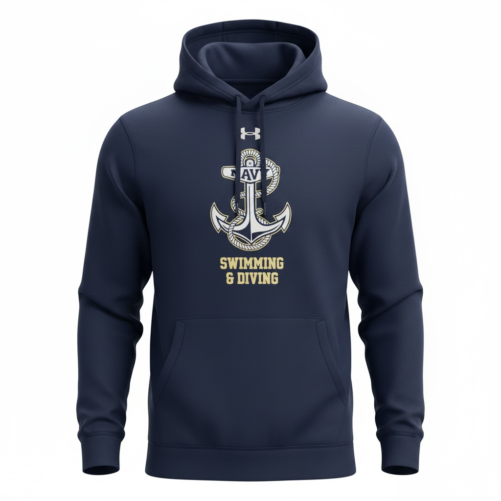 USNA Under Armour Swimming & Diving Hoodie Sweatshirt