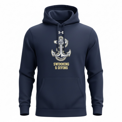 USNA Under Armour Swimming & Diving Hoodie Sweatshirt
