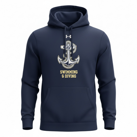 USNA Under Armour Swimming & Diving Hoodie Sweatshirt