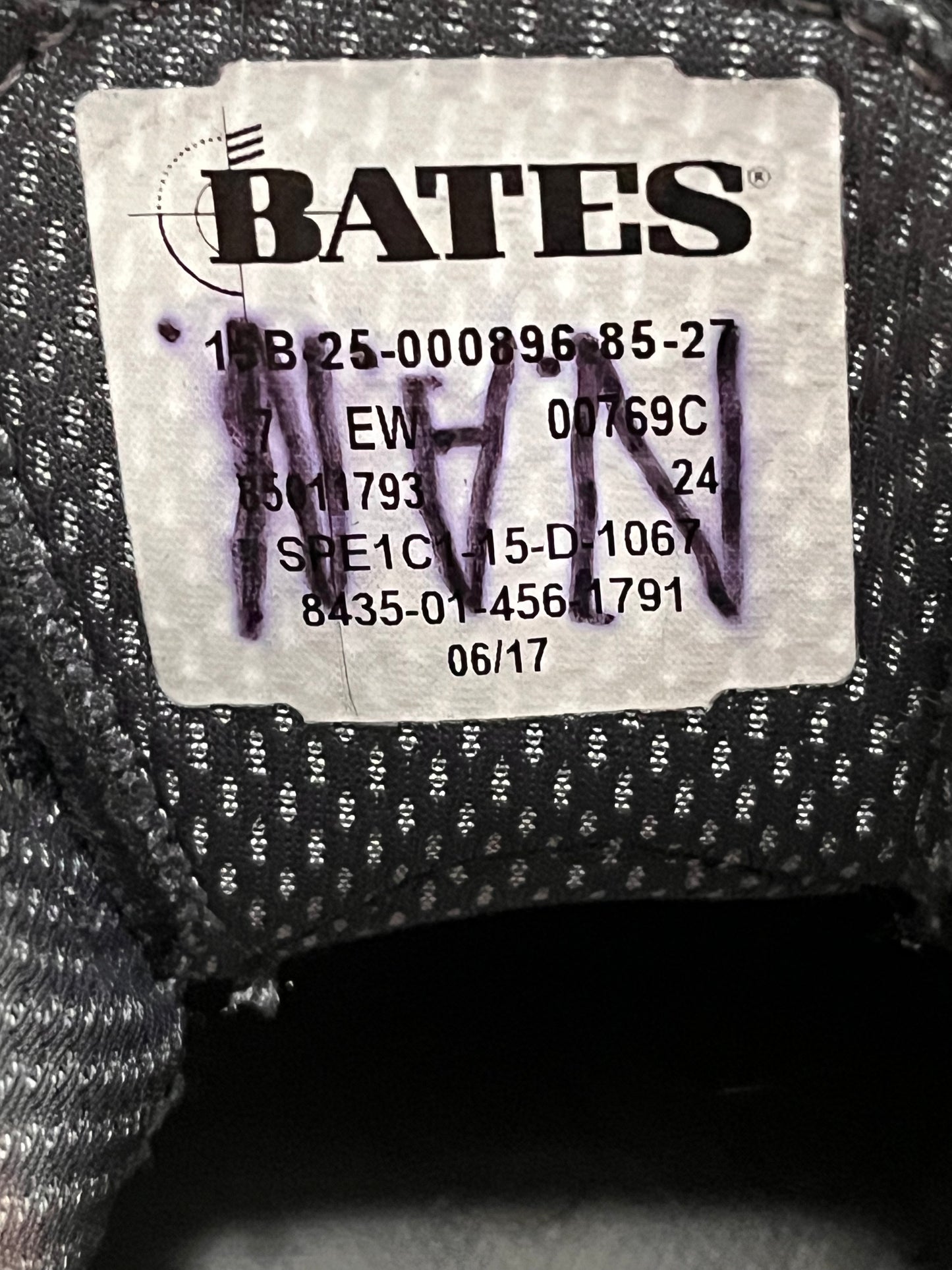 Bates Men's Leather Uniform Work Shoe Size 7EW