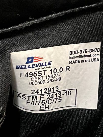 Belleville F495 Men's Steel Toe Military Boots - Size 10