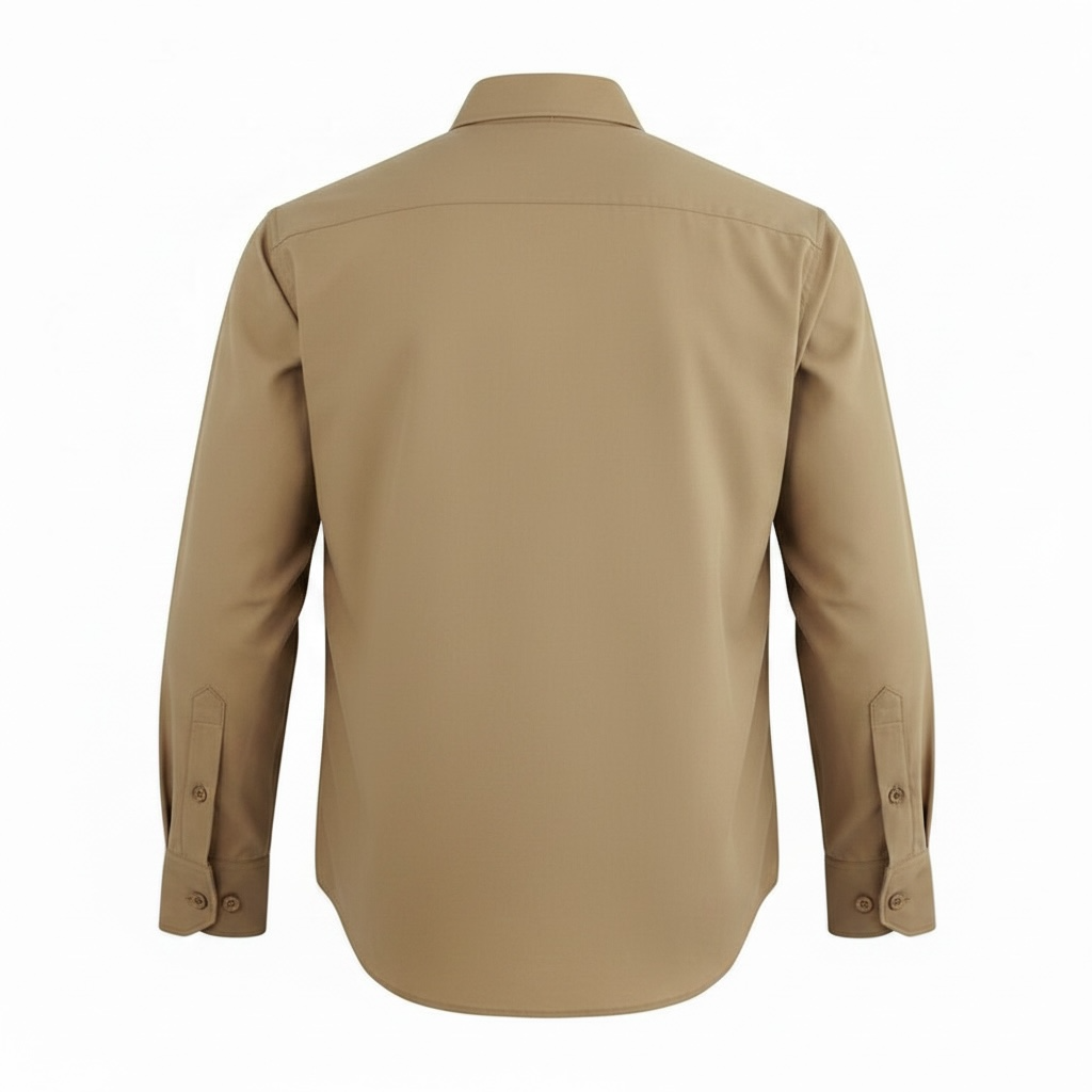 USMC Gunnery Sergeant Men's Khaki Long Sleeve Shirt