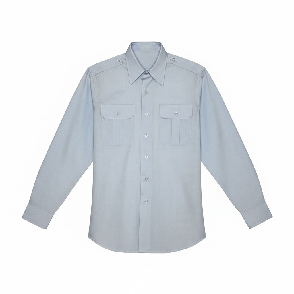 US AIR FORCE Men's Long Sleeve Blue Shirt