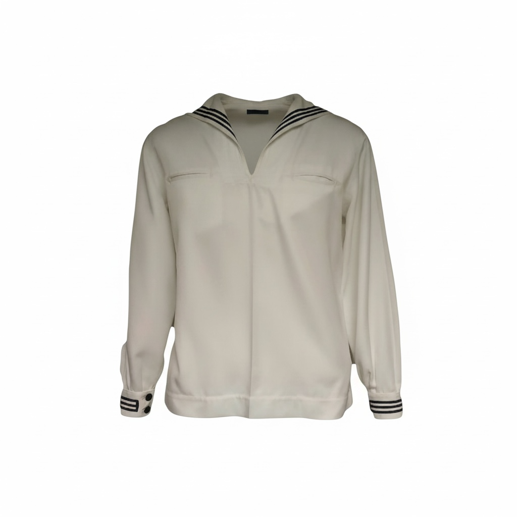 US NAVY Male White Dress Jumper Top