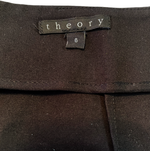 Theory Black Pencil Skirt Size 6
