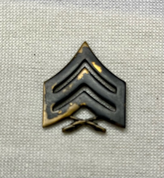 USMC Sergeant Pin-On Metal Chevron