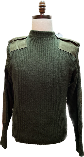 USMC Green Sweater with Epaulets (Woolly Pully)