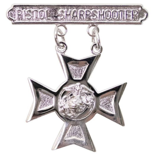 USMC Pistol Sharpshooter Badge