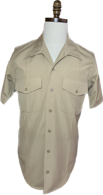 USMC Staff Sergeant Men's Khaki Short Sleeve Shirt