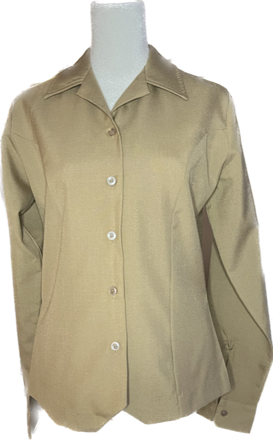 Fair - USMC Women's Khaki Long Sleeve Shirt