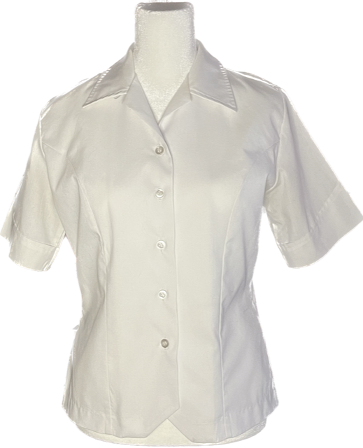 USMC Women's White Short Sleeve Shirt