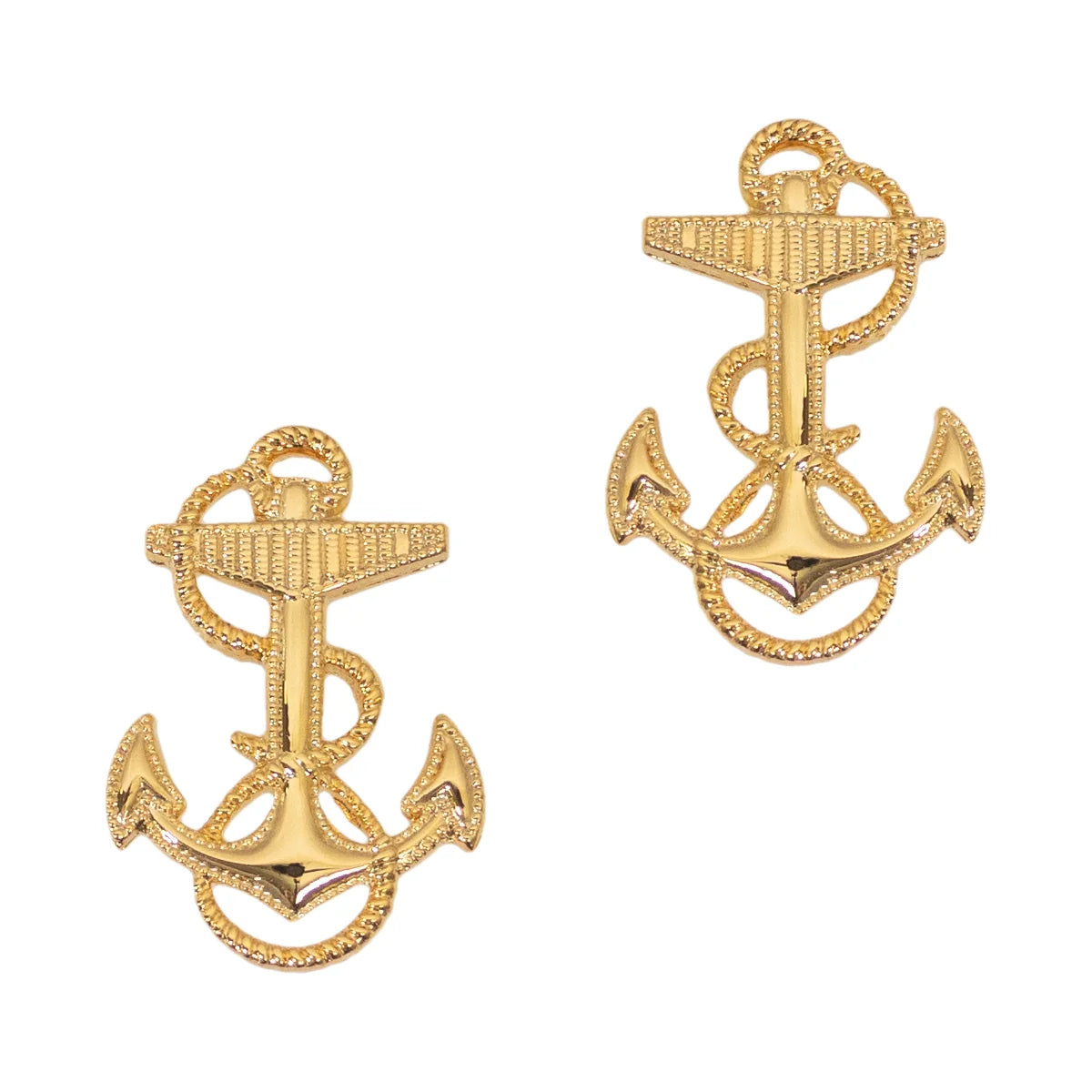 USNA Midshipman Fouled Anchor Collar Device for Coat